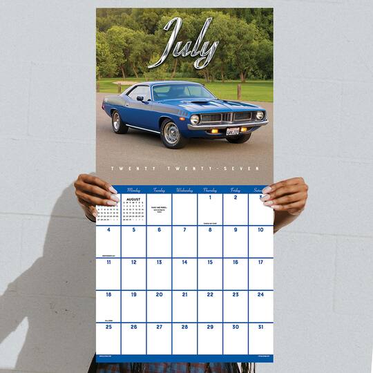2027 Classic Cars Wall Calendar